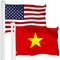 G128 Combo Pack: American USA Flag 3x5 Ft & Vietnam Flag 3x5 Ft, Both Printed 150D Polyester, Indoor/Outdoor, Brass Grommets